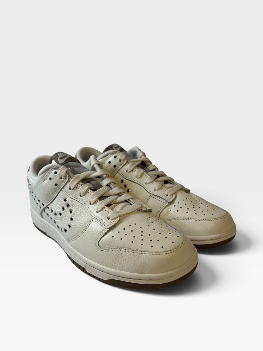 Nike Women's Low-Top Sneakers - Off-White & Brown Accents